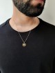 Étoile de David cerclée contemporaine en or jaune P , Cadeaux Tu B'Av , I