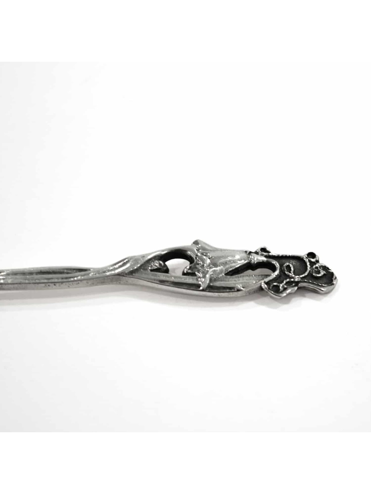 Sterling Silver Teaspoon with Tulip Decoration , Birth &amp; Brit Mila