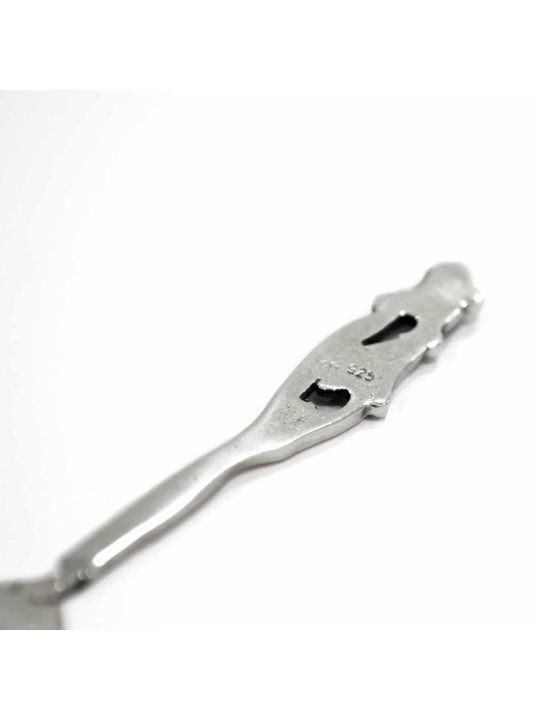 Sterling Silver Teaspoon with Tulip Decoration , Birth &amp; Brit Mila