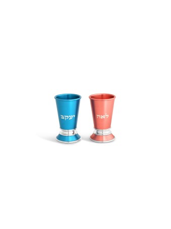 Personalized Liquor Cup Made of Anodized Aluminum , Passover Gifts , I