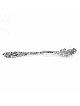 Cuillère à café florale en argent sterling de taille moyenne, Naissance et Brit Mila, Isr