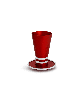 Modern Sabbath Red Kiddush Cup , Modern Kiddush Cups , Israeli Judaica