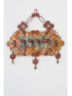 שלט דלת עברי פרחים מרוקעים בהתאמה אישית, מתנות לחתונה יהודית