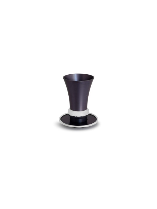 Coupe de Kiddush colorée en aluminium avec anneau brillant, tasses de Kiddush modernes,
