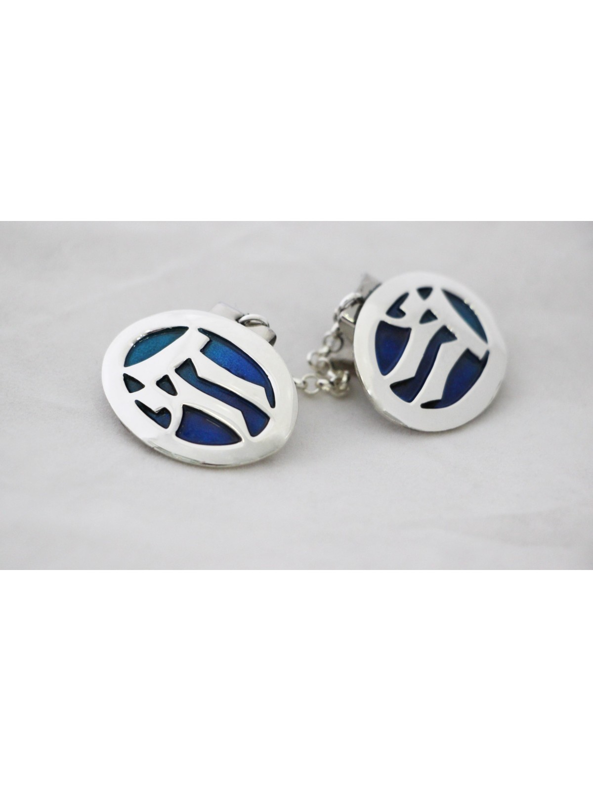 Clips de Talit Chai en argent sterling , Clips de Talit , Judaica israélien