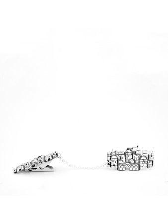 Clips de Talit de Jérusalem en argent élégants et uniques, clips de Talit, Israël
