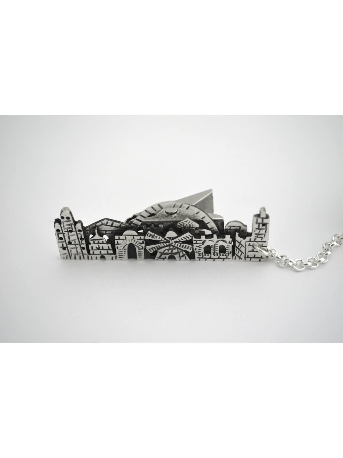 Clips de Talit de Jérusalem en argent élégants et uniques, clips de Talit, Israël