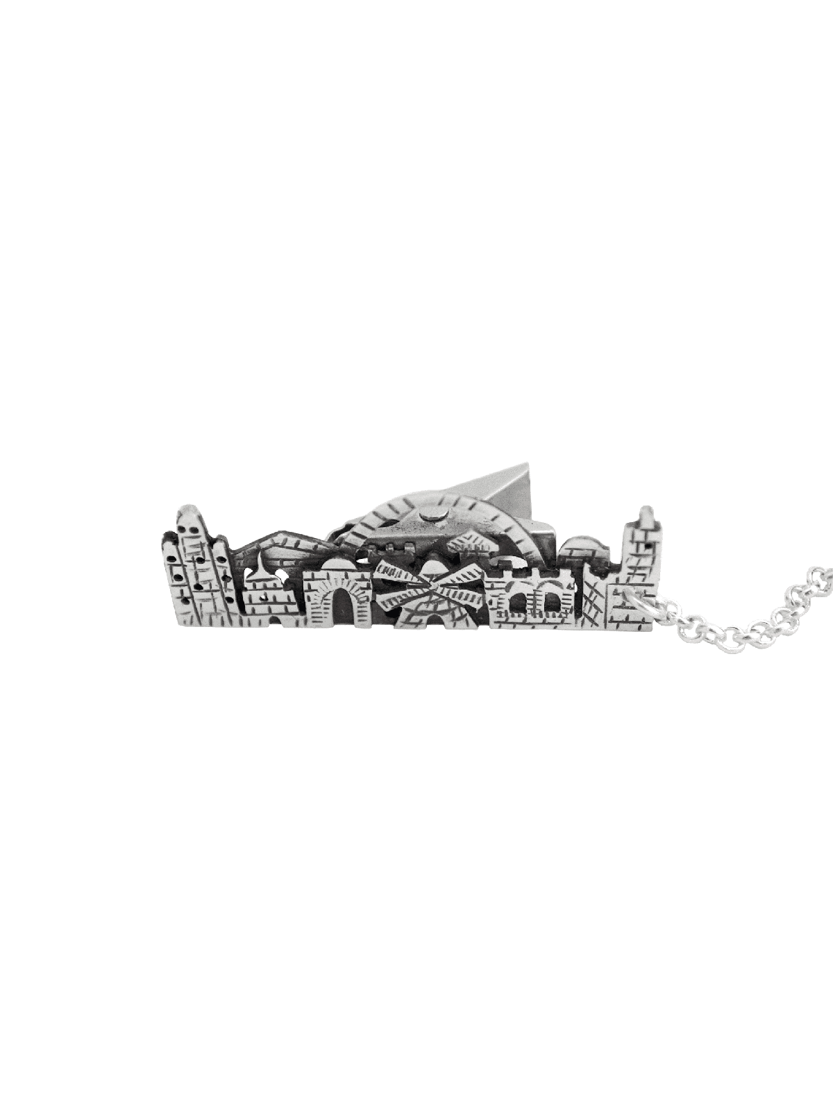 Clips de Talit de Jérusalem en argent élégants et uniques, clips de Talit, Israël