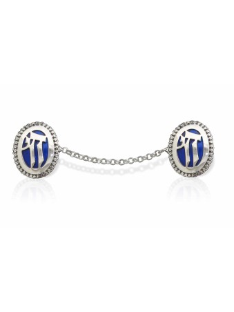 925 Clips Chai Talit en argent sterling , Clips Talit , Judaica israélien