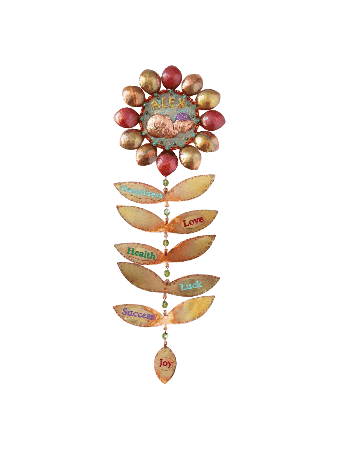 Unique Personalized Colorful Floral Mobile - Perfe , Tu B'Av Gifts , I