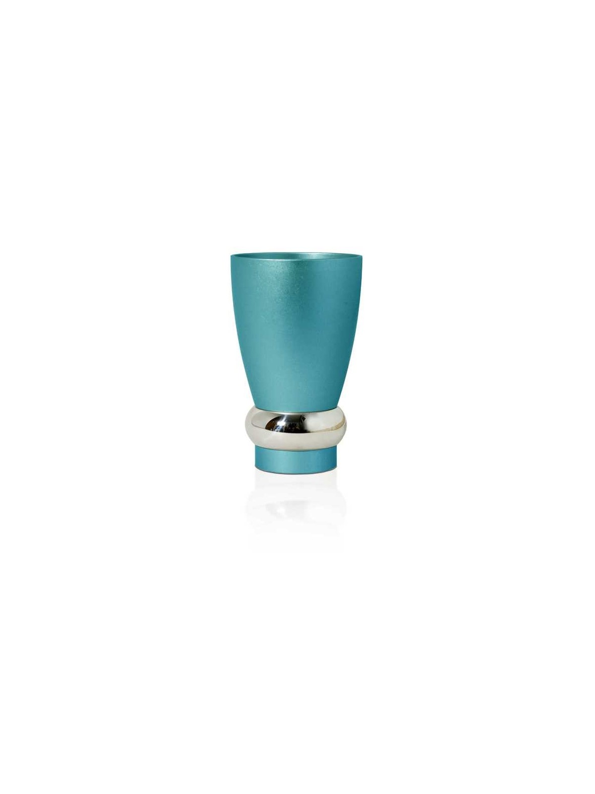 Modern Kiddush Cup with Plate Set , Modern Kiddush Cups , Israeli Juda
