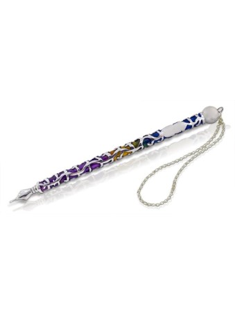 Torah Pointer with Colorful Enamel , Shabbat Gifts , Israeli Judaica