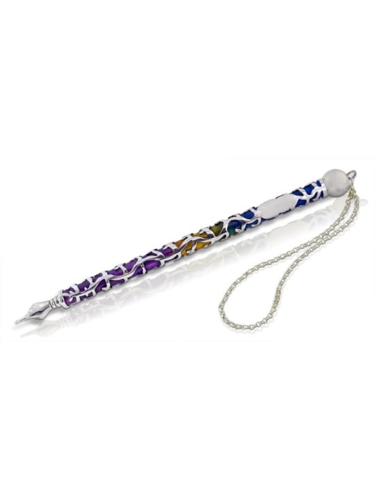 Pointeur de Torah avec émail coloré, cadeaux de Shabbat, Judaica israélienne