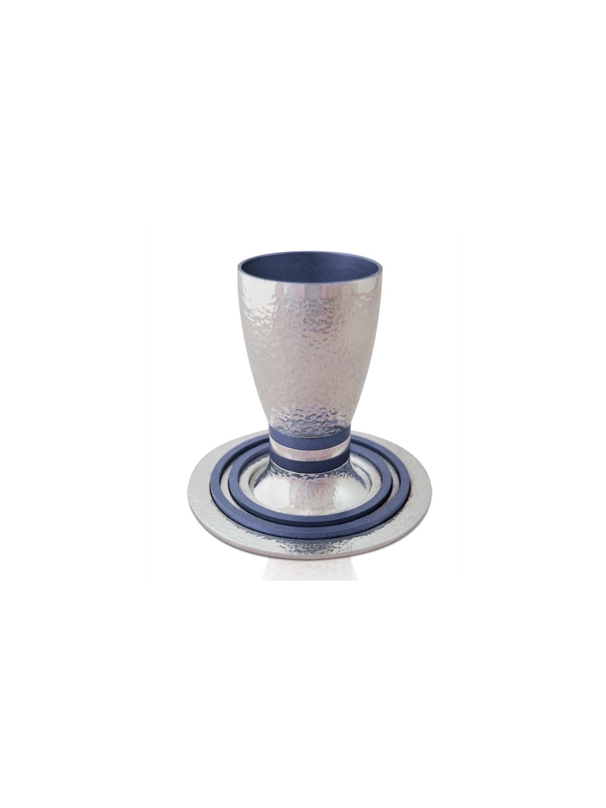 Kiddush martelé en aluminium unique, tasses de Kiddush modernes, Judai israélien