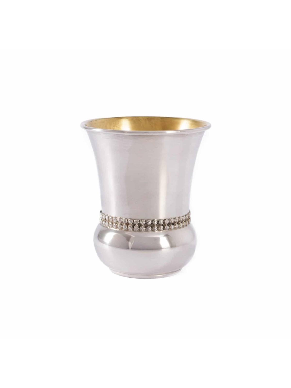 Perles personnalisées Silver Kiddush Cup , Cadeaux de Pâque , Judaï israélien