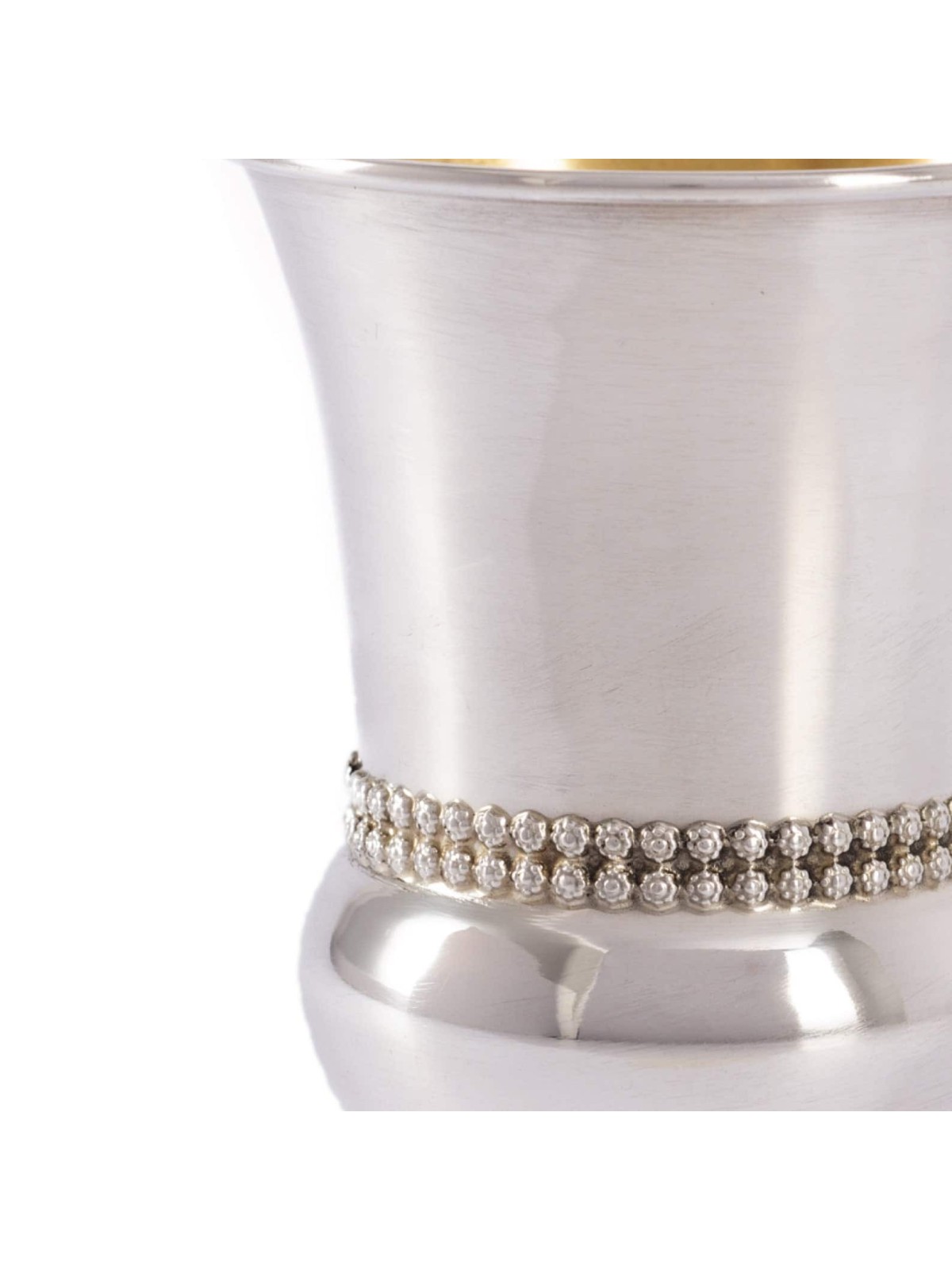 Perles personnalisées Silver Kiddush Cup , Cadeaux de Pâque , Judaï israélien