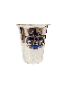 Kiddush Cup Decorated Blue Cold Enamel , Modern Kiddush Cups , Israeli