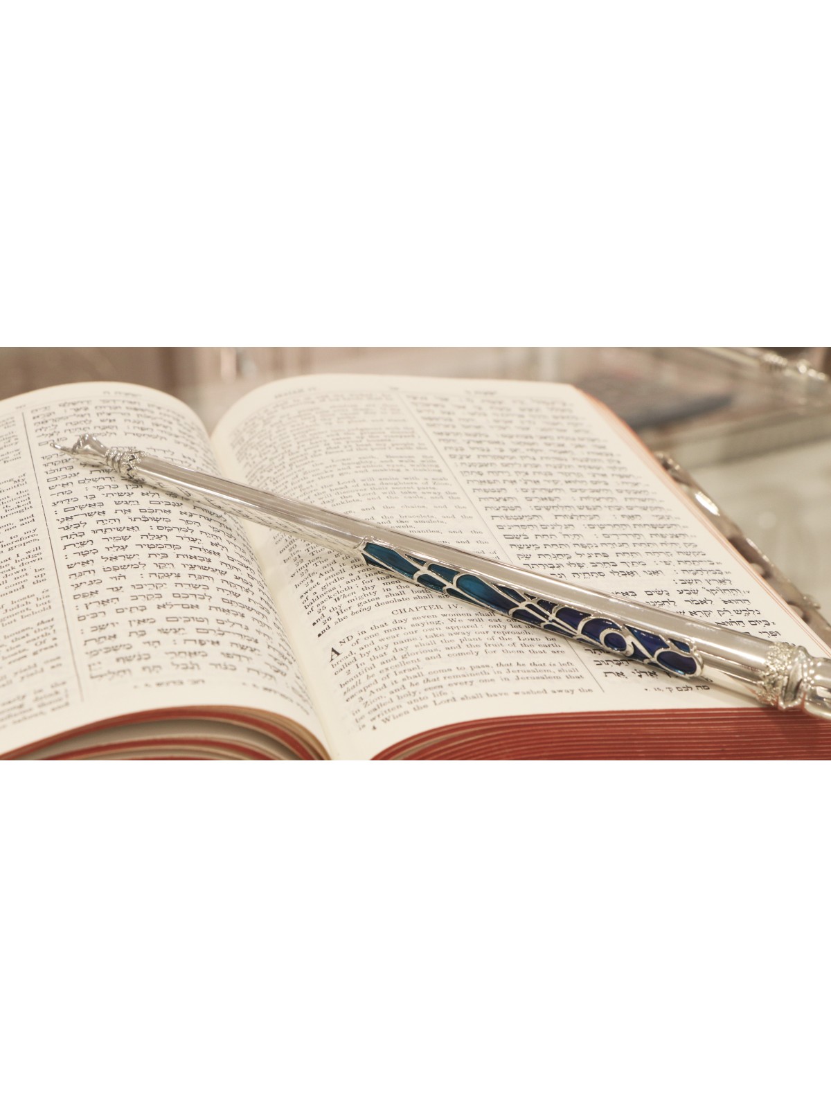 Torah Pointer with Custom Enamel Colors , Shabbat Gifts , Israeli Juda