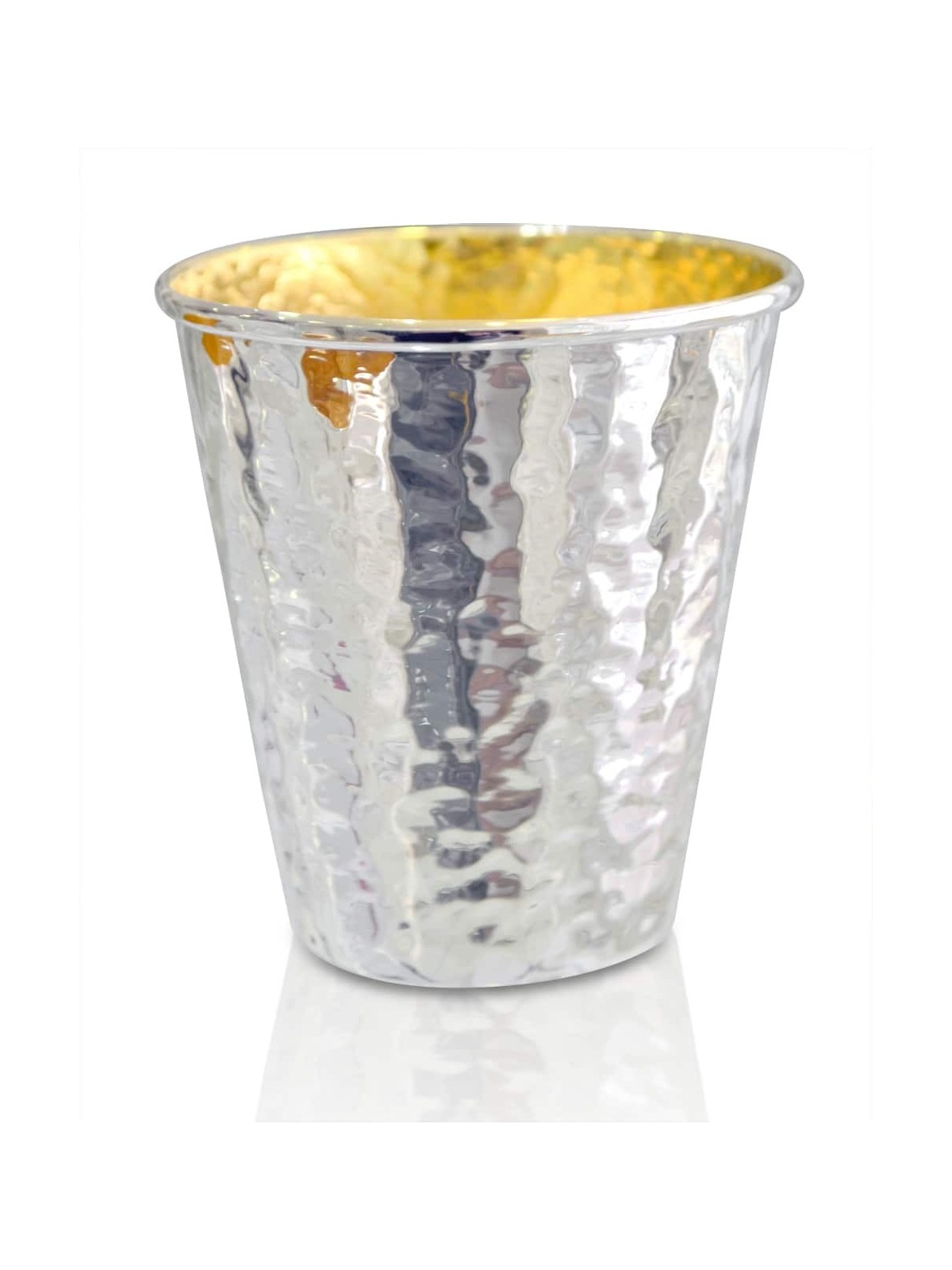 Coupe de Kiddouch en argent sterling martelé, cadeaux de Pâque, judaïque israélien