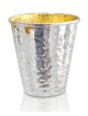 Coupe de Kiddouch en argent sterling martelé, cadeaux de Pâque, judaïque israélien