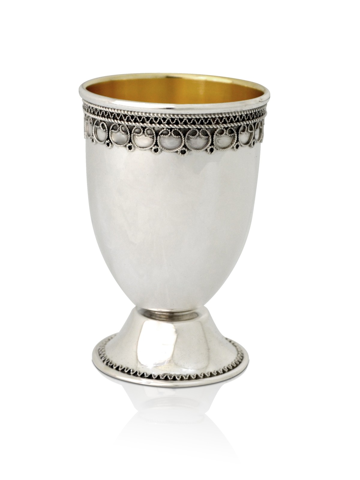 Sterling Silver Amazing Kiddush Cup , Cadeaux de Pâque , Judaica israélien