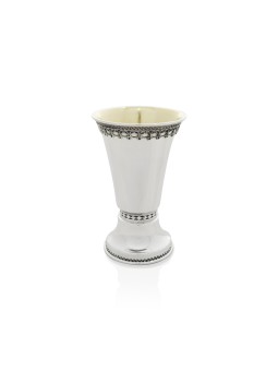 Filigree Kiddush Cup With a Stem Sterling Silver , Passover Gifts , Is