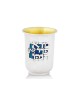 Coupe de Kiddush en émail bleu argent sterling, coupes de Kiddush modernes, Israël