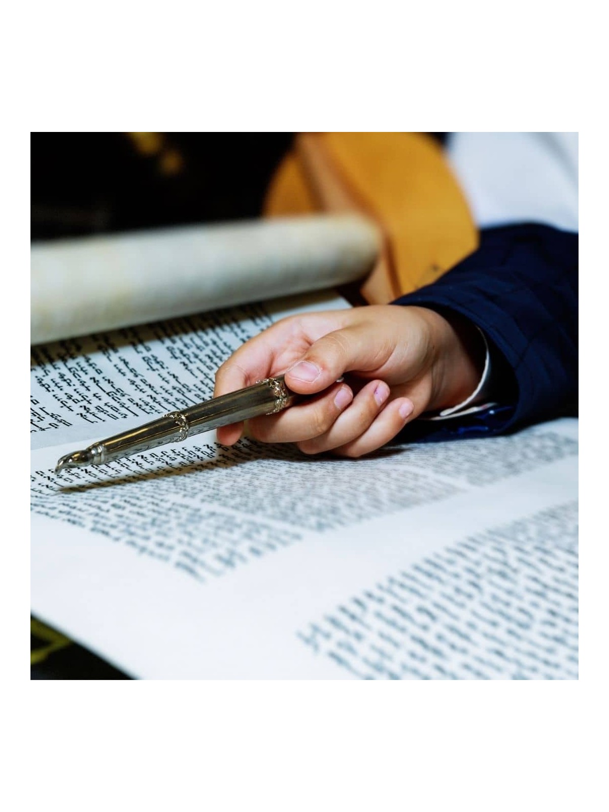 Grand pointeur de Torah en argent filigrane classique, cadeaux de Shabbat, israélien