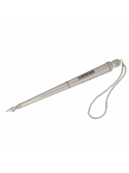 Large Classic Filigree Silver Torah Pointer , Shabbat Gifts , Israeli