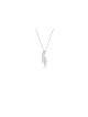 Collier de nom anglais vertical moderne en or 14 carats 3D, cadeaux Tu B'Av, est