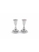 Personalized Sterling Silver Candle Holders , Sterling Silver Candlest