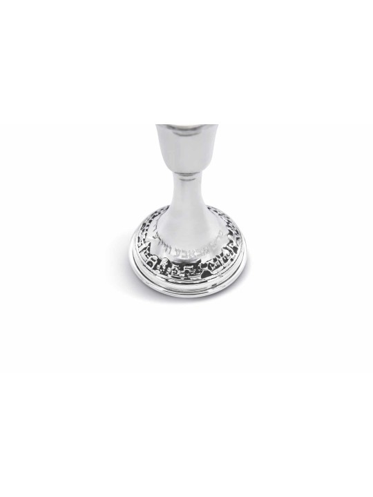 Personalized Sterling Silver Candle Holders , Sterling Silver Candlest