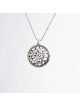 Pendentif en or contemporain initial creux, cadeaux Tu B'Av, Jud israélien