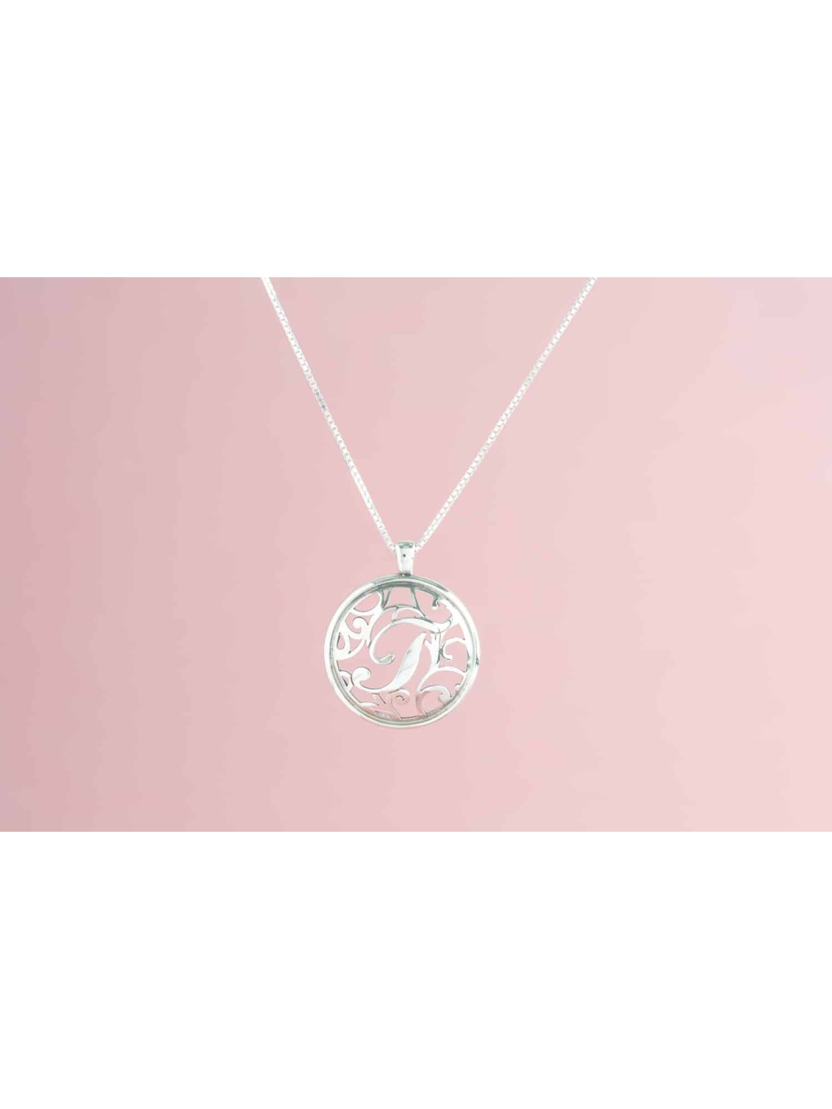 Pendentif en or contemporain initial creux, cadeaux Tu B'Av, Jud israélien