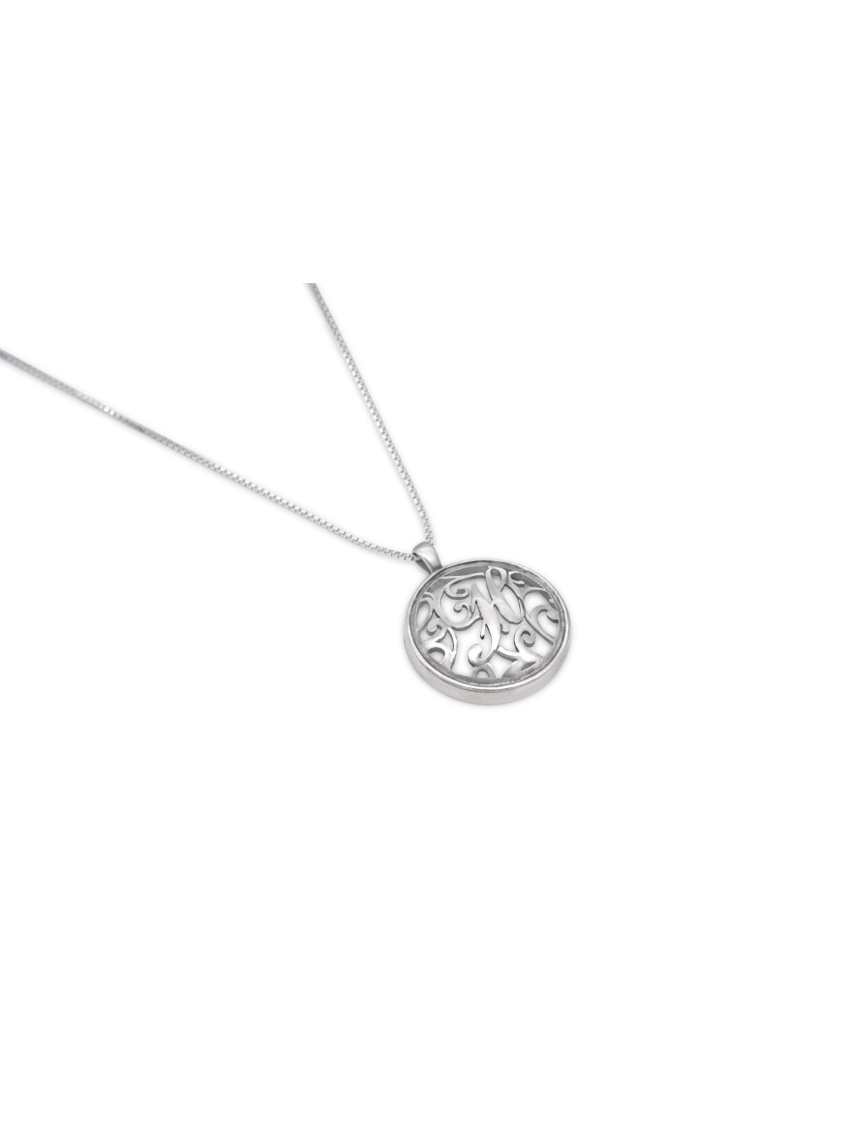 Pendentif en or contemporain initial creux, cadeaux Tu B'Av, Jud israélien
