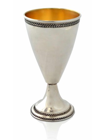 Filigrane 925 Argent Sterling Belle Coupe de Kiddouch, Cadeaux de Pâque,