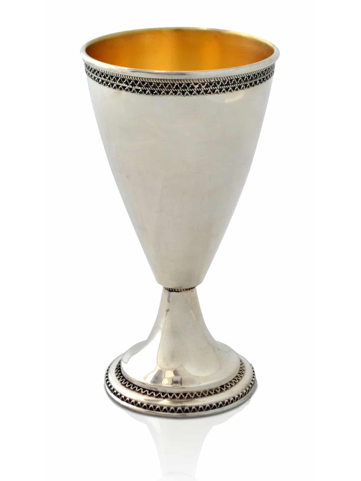 Filigrane 925 Argent Sterling Belle Coupe de Kiddouch, Cadeaux de Pâque,