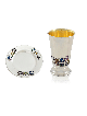 Coupe de Kiddush en émail de Jérusalem en argent sterling, coupes de Kiddush modernes, I