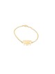 Bracelet en or hébreu double nom, cadeaux Tu B'Av, Judaica israélien