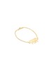 Bracelet en or hébreu double nom, cadeaux Tu B'Av, Judaica israélien
