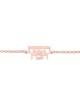 Bracelet en or hébreu double nom, cadeaux Tu B'Av, Judaica israélien