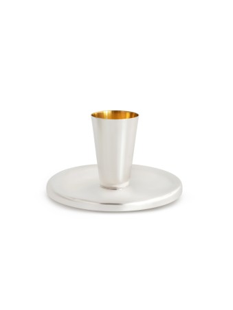 Silver Kiddush Cup with Personalized Engraving , Modern Kiddush Cups ,