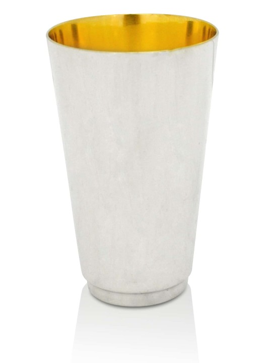 Coupe de Kiddouche argentée avec gravure personnalisée, coupes de Kiddouche modernes,
