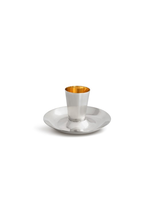 Ensemble de Kiddush avec gravure de nom personnalisée, tasses de Kiddush modernes, israéliennes
