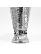 Coupe de Kiddush martelée unique avec personnalisation sciée, Kiddush Cu moderne