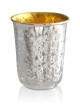 Ensemble Kiddouch martelé 925 Argent Sterling , Cadeaux de Pâque , Ju Israélien