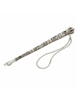 Special Silver Filigree Crown Torah Pointer , Shabbat Gifts , Israeli