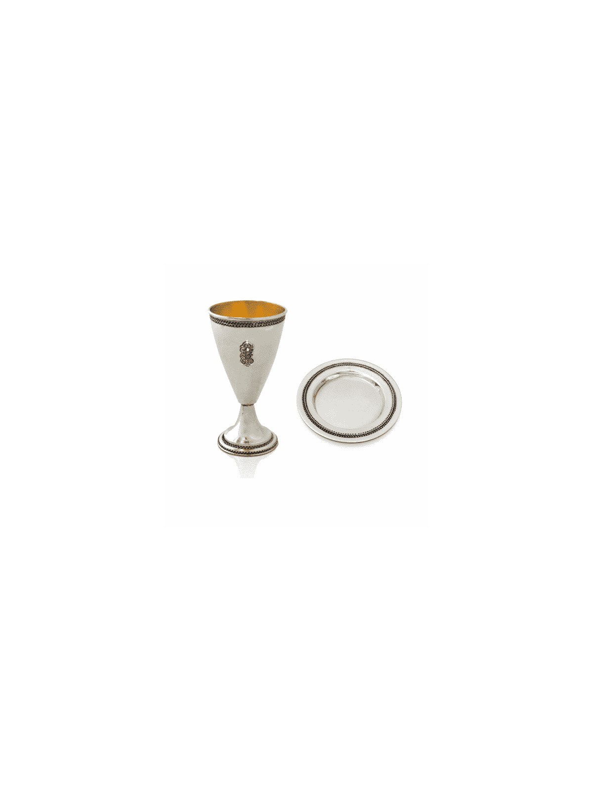 Coupe de Kiddouch en filigrane fabriquée à partir d'argent sterling, cadeaux de Pâque, I