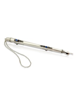 Custom Stones Torah Pointer Sterling Silver , Shabbat Gifts , Israeli