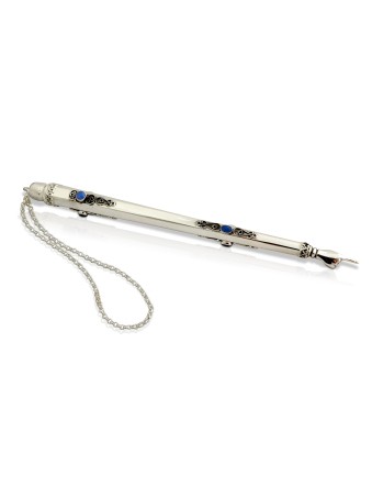 Custom Stones Torah Pointer Sterling Silver , Shabbat Gifts , Israeli